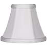 3_Springcrest White Fabric Chandelier Clip Shades 3x6x5 (Clip-On) Set of 4 more views