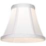 4_Springcrest White Fabric Chandelier Clip Shades 3x6x5 (Clip-On) Set of 4 more views