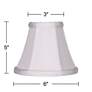 6_Springcrest White Fabric Chandelier Clip Shades 3x6x5 (Clip-On) Set of 4 more views