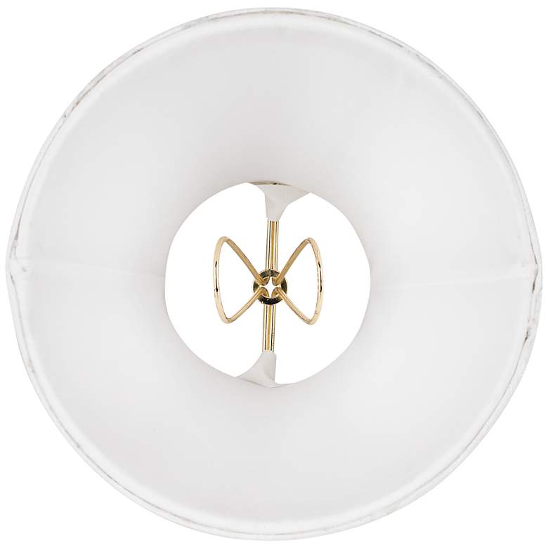 Image 5 Springcrest White Fabric Chandelier Clip Shades 3x6x5 (Clip-On) Set of 8 more views