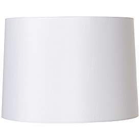 Image1 of Springcrest  White Fabric Hardback Lamp Shade 13x14x10 (Spider)