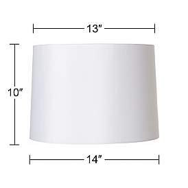 Image5 of Springcrest  White Fabric Hardback Lamp Shade 13x14x10 (Spider) more views