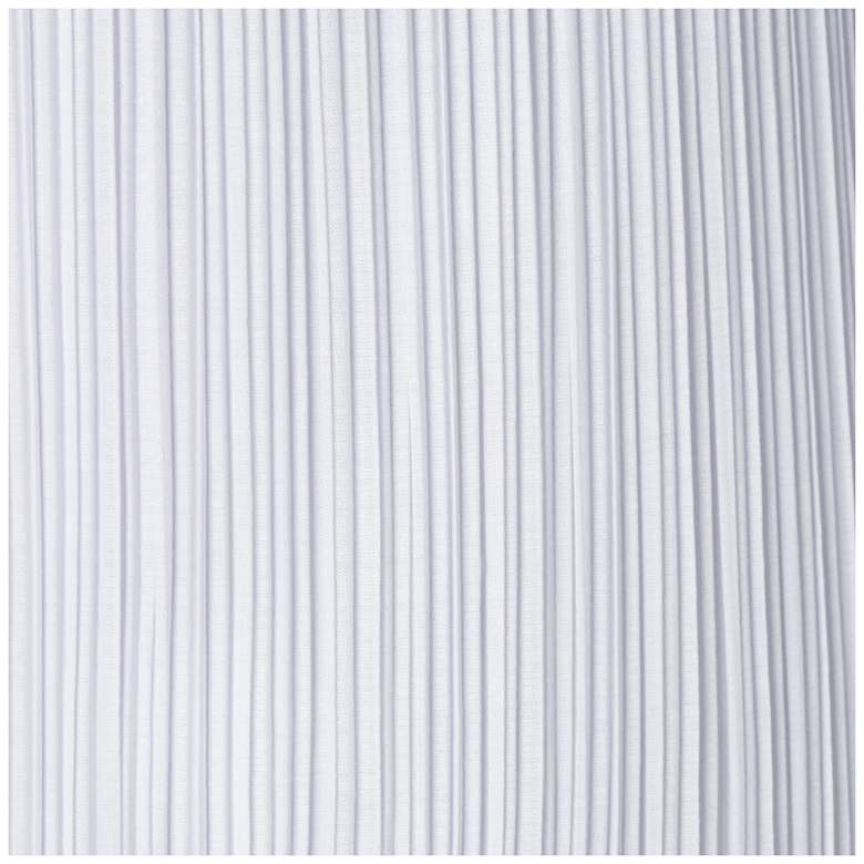 Image 2 Springcrest White Fabric Mushroom Pleated Shade 9x16x14.5 (Spider) more views