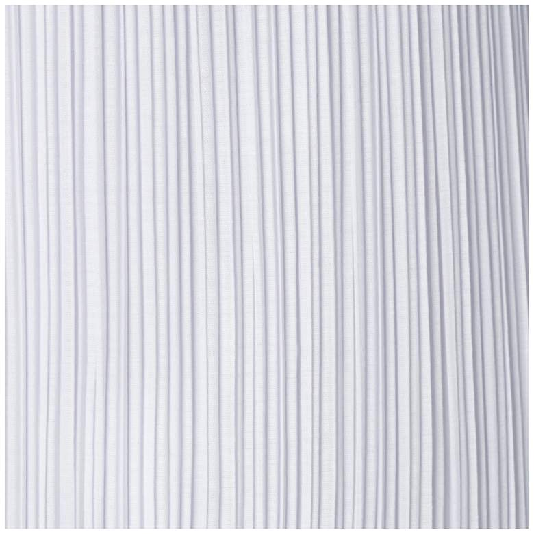 Image 2 Springcrest White Fabric Mushroom Pleated Shade 9x16x14.5 (Spider) more views