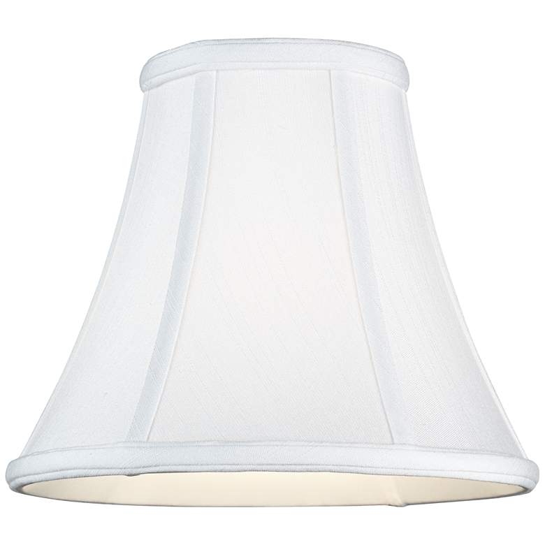Image 4 Springcrest White Fabric Set of 2 Bell Lamp Shades 4.5x9x8 (Spider) more views
