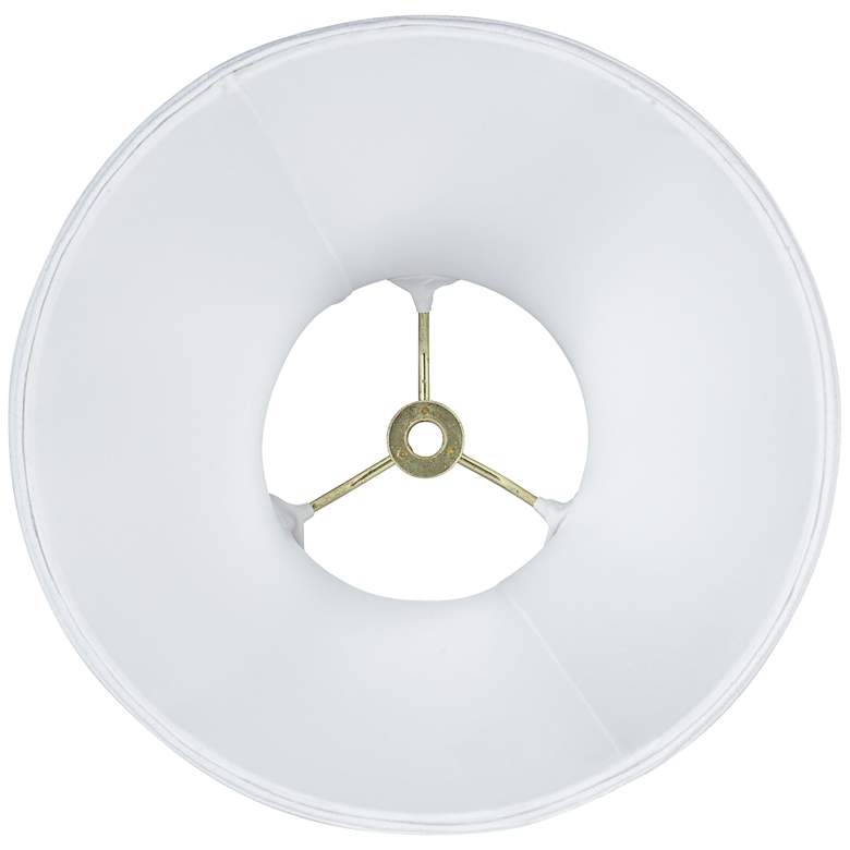 Image 5 Springcrest White Fabric Set of 2 Bell Lamp Shades 4.5x9x8 (Spider) more views