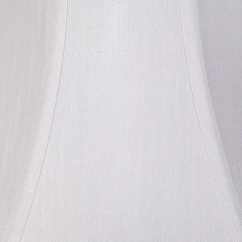 Image 2 Springcrest White Fabric Set of 2 Bell Lamp Shades 6x12x9 (Spider) more views