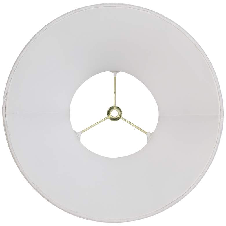 Image 4 Springcrest White Fabric Set of 2 Bell Lamp Shades 6x12x9 (Spider) more views