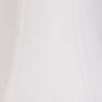 2_Springcrest White Fabric Set of 2 Bell Lamp Shades 7x14x11 (Spider) more views