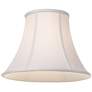 3_Springcrest White Fabric Set of 2 Bell Lamp Shades 7x14x11 (Spider) more views