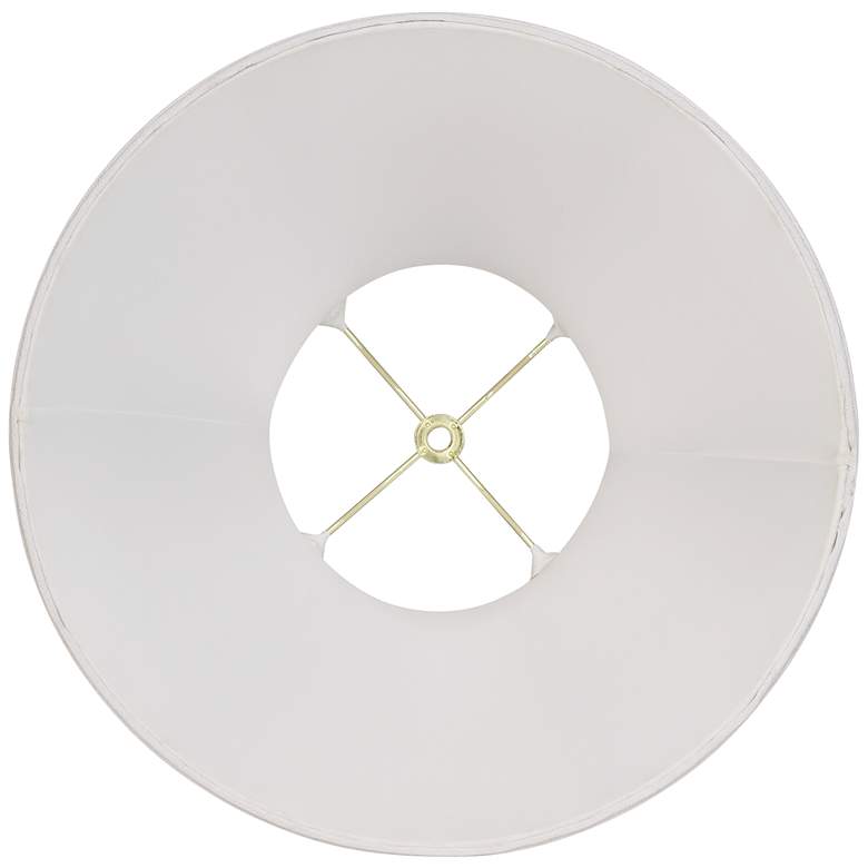 Image 4 Springcrest White Fabric Set of 2 Bell Lamp Shades 7x14x11 (Spider) more views