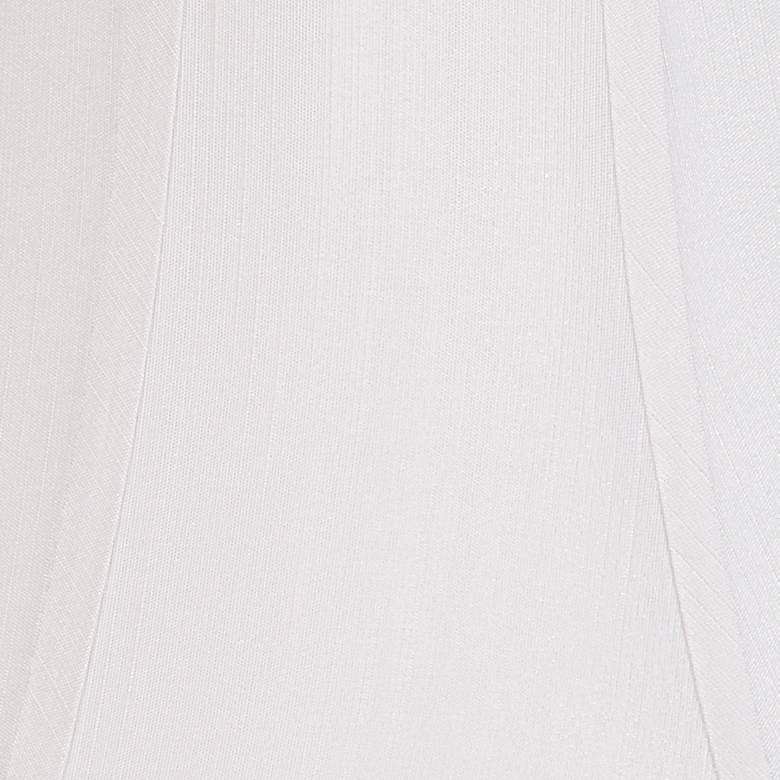 Image 2 Springcrest White Fabric Set of 2 Bell Lamp Shades 9x18x13 (Spider) more views
