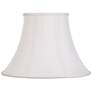 3_Springcrest White Fabric Set of 2 Bell Lamp Shades 9x18x13 (Spider) more views