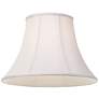 4_Springcrest White Fabric Set of 2 Bell Lamp Shades 9x18x13 (Spider) more views