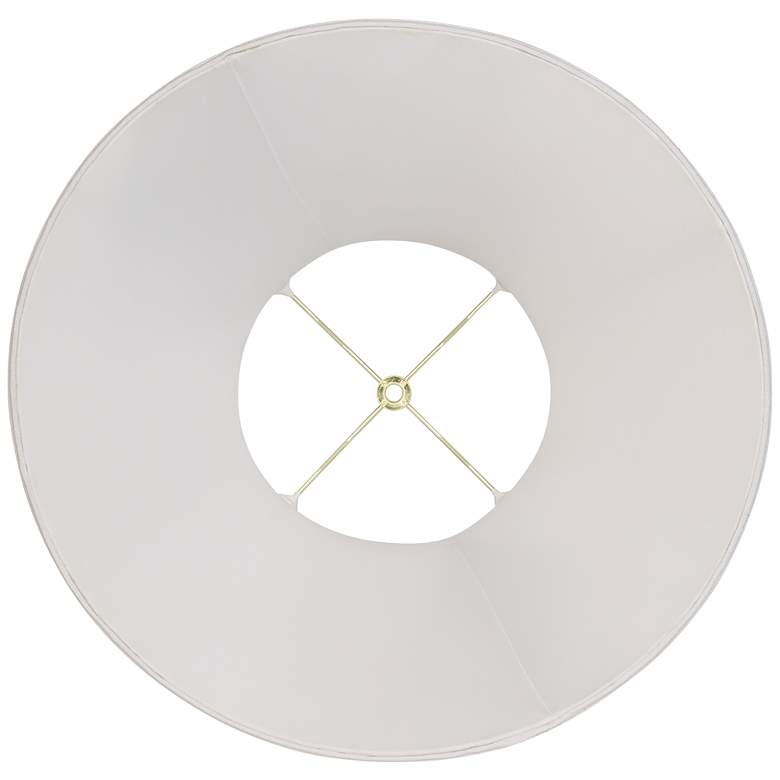 Image 5 Springcrest White Fabric Set of 2 Bell Lamp Shades 9x18x13 (Spider) more views