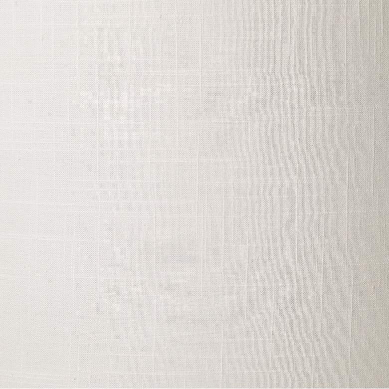 Image 2 Springcrest White Fabric Tapered Drum Shade 15x16x11 (Spider) more views