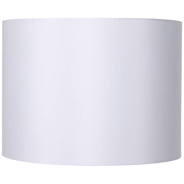 Image 1 Springcrest White Hardback Drum Lamp Shade 16x16x12 (Spider)
