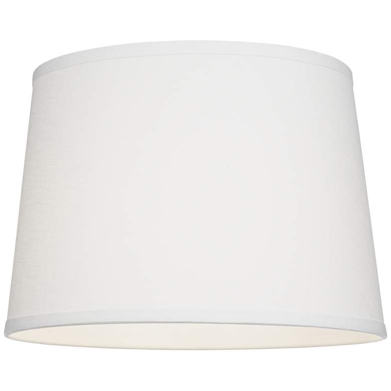 Image 3 Springcrest White Linen Drum Lamp Shade 12x14x10x10 (Spider) more views