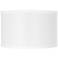Springcrest White Linen Drum Shade 10.5"x10.5"x6.5" (Uno)