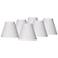 Springcrest White Linen Empire Shades 3x6x5 (Clip-On) Set of 6