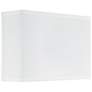 1_Springcrest White Linen Half-Rectangular Lamp Shade 13x13x9x4 (Spider)