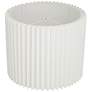 4_Springcrest White Linen Pleated Drum Lamp Shade 14.75x14.75x12 (Spider) more views