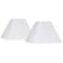 Springcrest White Linen Set of 2 Square Lamp Shades 7x17x13 (Spider)