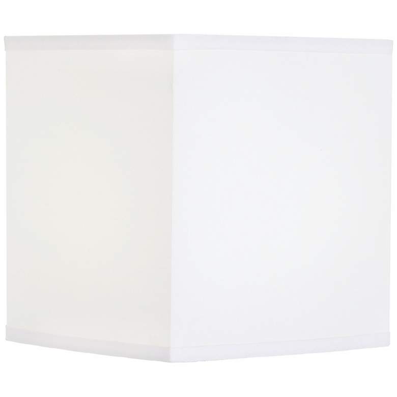 Image 1 Springcrest White Linen Square Shade 9x9x10 (Spider)