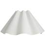 1_Springcrest White Linen Wave Empire Lamp Shade 6x18x10 (Spider)