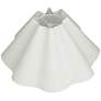 4_Springcrest White Linen Wave Empire Lamp Shade 6x18x10 (Spider) more views