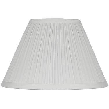 Springcrest White Mushroom Pleated Clip Shade 5x11x7.5 (Clip-On)