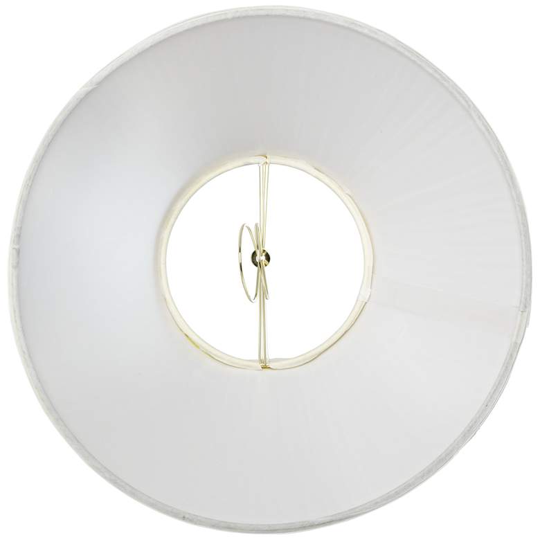 Image 4 Springcrest White Mushroom Pleated Clip Shade 5x11x7.5 (Clip-On) more views