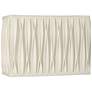 1_Springcrest White Pinched Pleat Rectangle Shade 14/7x14/7x10 (Spider)