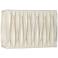 Springcrest White Pinched Pleat Rectangle Shade 14/7x14/7x10 (Spider)