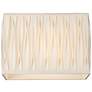 3_Springcrest White Pinched Pleat Rectangle Shade 14/7x14/7x10 (Spider) more views