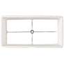 4_Springcrest White Pinched Pleat Rectangle Shade 14/7x14/7x10 (Spider) more views