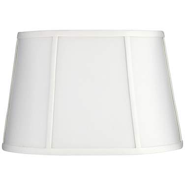 Springcrest White Racetrack Oval Lamp Shade 9/12x12/15x10 (Spider)