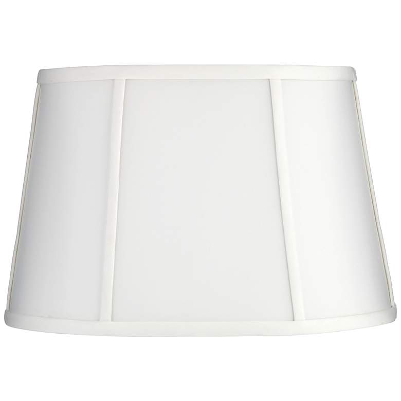 Image 1 Springcrest White Racetrack Oval Lamp Shade 9/12x12/15x10 (Spider)