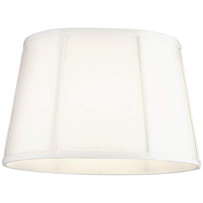 Image 2 Springcrest White Racetrack Oval Lamp Shade 9/12x12/15x10 (Spider) more views