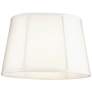 2_Springcrest White Racetrack Oval Lamp Shade 9/12x12/15x10 (Spider) more views