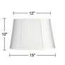 4_Springcrest White Racetrack Oval Lamp Shade 9/12x12/15x10 (Spider) more views