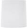 Springcrest White Ribbed Linen Drum Shade 9x10x10 (Spider)