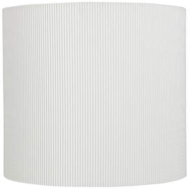 Springcrest White Sandstone Drum Lamp Shade 13.25x13.25x12 (Spider)