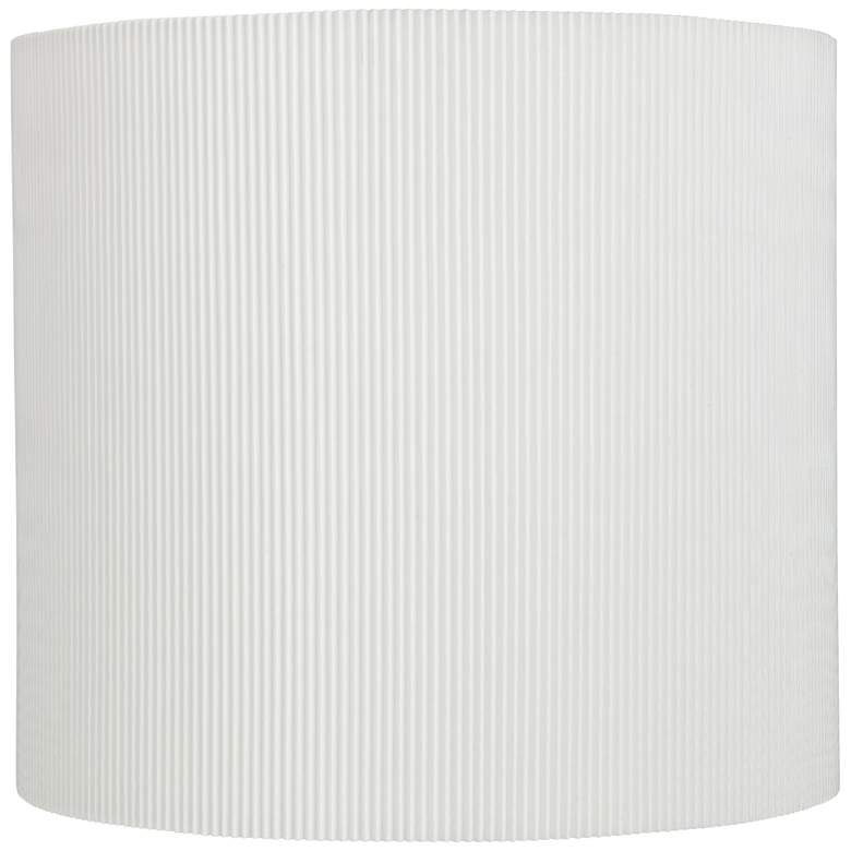 Image 1 Springcrest White Sandstone Drum Lamp Shade 13.25x13.25x12 (Spider)