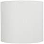 1_Springcrest White Sandstone Drum Lamp Shade 13.25x13.25x12 (Spider)