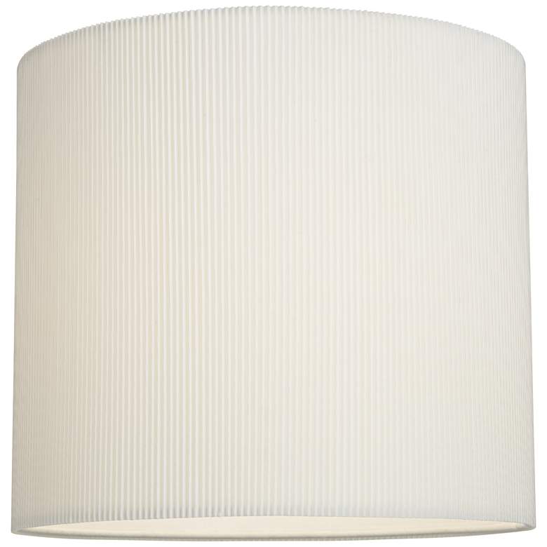 Image 3 Springcrest White Sandstone Drum Lamp Shade 13.25x13.25x12 (Spider) more views