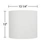 7_Springcrest White Sandstone Drum Lamp Shade 13.25x13.25x12 (Spider) more views