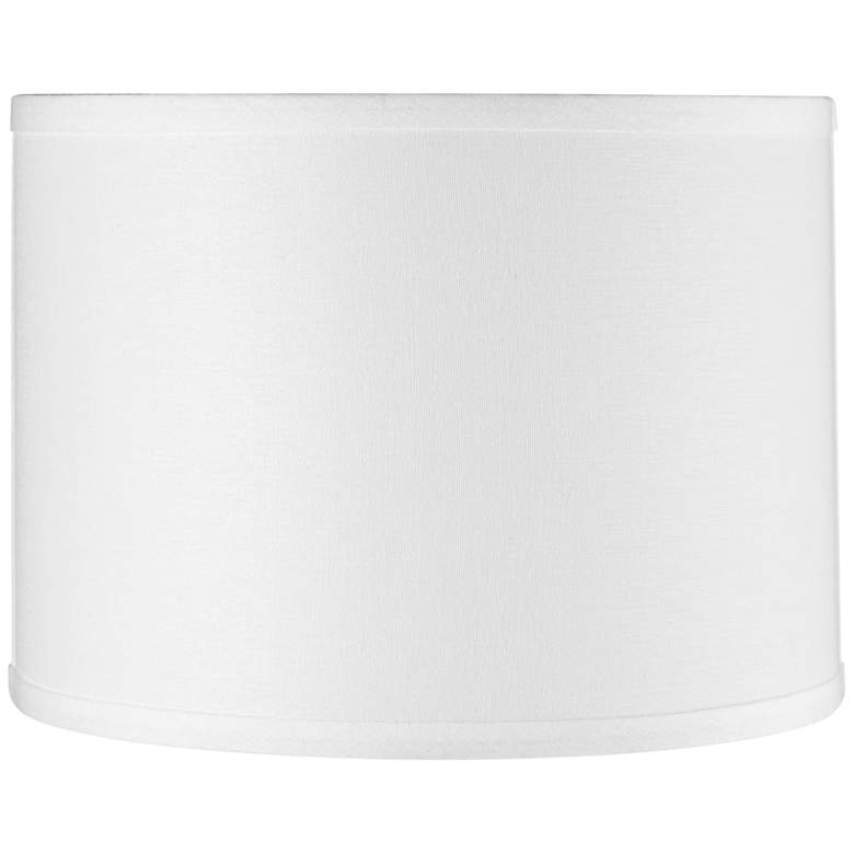 Image 1 Springcrest White Sandstone Linen Half Shade 11x11x8.25 (Spider)