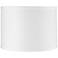 Springcrest White Sandstone Linen Half Shade 11x11x8.25 (Spider)