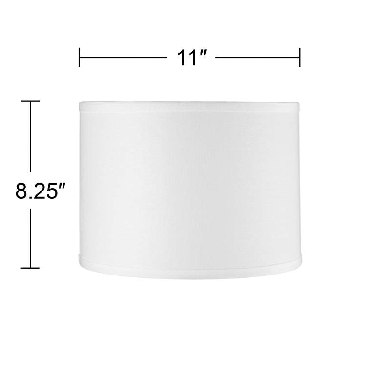 Image 2 Springcrest White Sandstone Linen Half Shade 11x11x8.25 (Spider) more views